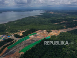 Pembangunan Jembatan Dirgahayu di Tol IKN Hampir Rampung