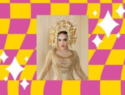 Tampil Glamor di Hari Spesial dengan Kebaya Warna Gold Mewah