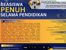 PPDB SMA Unggulan CT ARSA Foundation 2025 Masih Buka, Bisa Sekolah Gratis