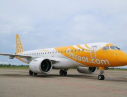 Penerbangan Perdana Scoot Rute Singapura-Padang Angkut 89 Penumpang