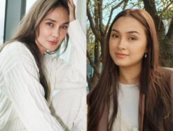 Adu Gaya Luna Maya dan Caitlin Halderman Saat Kenakan Dress Desainer yang Sama, Glamor dengan Mutiara