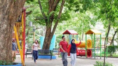 Taman Kambang Iwak Besak Palembang, Bisa Piknik di Tengah Kota