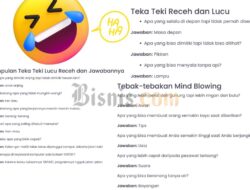 Kumpulan Teka Teki Receh, Lucu dan Romantis yang Menghibur