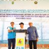 Gubernur Riau Meresmikan Tower Crossing 20 KV, Warga Sapat Kini Menikmati Listrik 24 Jam