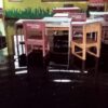 Hujan Deras, SMK 1 Kempas Inhil Terendam Banjir