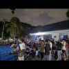 150 Orang Memadati Halaman DPW NasDem Riau untuk Nobar Pertandingan Indonesia Vs China