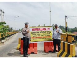 Jembatan Sungai Rokan Akan Ditutup Sepanjang Hari untuk Semua Kendaraan