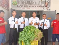 Lapas Narkotika Rumbai Menghasilkan Panen Kangkung sebagai Dukungan untuk Ketahanan Pangan