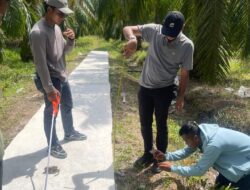 Pekerjaan Semenisasi Dusun Maju Jaya Teluk Bano I Sudah Selesai Sesuai RAB