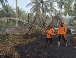 Apresiasi Danramil terhadap PT RSUP karena Tanggap dalam Penanganan Karhutla di Pulau Burung