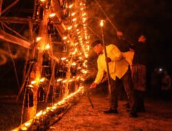 Wakil Wali Kota Sugiyarto Resmikan Festival Lampu Colok, Budaya Melayu Diperhatikan
