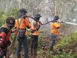 Keterbatasan Sumber Air Memperlambat Penanganan Karhutla di Bengkalis
