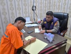 Tim Psikologi Polda Riau Melakukan Pemeriksaan Terhadap Tersangka Kasus Pembunuhan Orang Tua Sendiri