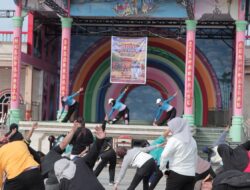 Polres Rohil Mengadakan Senam Sehat di Panipahan untuk Meningkatkan Hubungan dengan Masyarakat