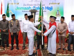 Bupati Asmar Menyertai 110 Calon Haji Meranti dalam Acara Tepuk Tepung Tawar