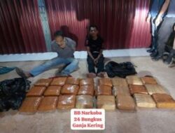 Polisi Berhasil Mencegah Penyelundupan 23 Kg Ganja di Tandun, Rokan Hulu