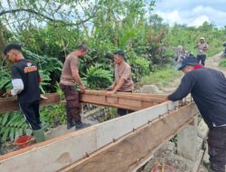 Pembangunan Tahap II Jembatan Merah Putih di Batang Tuaka Sudah Capai Setengahnya