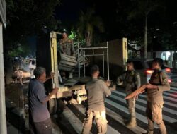 Puluhan Lapak Pedagang Kaki Lima di Kawasan Kampus Unri Disita karena Melanggar Aturan Fasilitas Umum