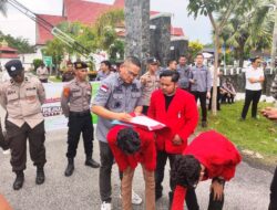 Unjuk Rasa GMNI Mendorong Kejari Bengkalis Untuk Memeriksa Direktur BLJ