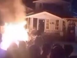 Keresahan Warga Rohil Meningkat, Rumah Terduga Pengedar Narkoba Dirusak dengan Api
