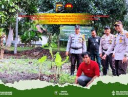 Polsek Tembilahan Hulu Terus Mendukung Program Asta Cita dengan Memperbarui Progres Tanaman Jagung di Pekarangan Mapolsek
