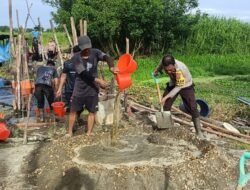 Pembangunan Tahap II Gelombang 3 Jembatan Merah Putih di Batang Tuaka Capai Progres 20 Persen