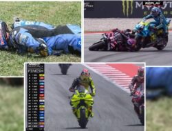 Dua Kali Bendera Merah Berkibar di Balapan Catalunya 2026, Rossi Senang Tim VR46 Podium