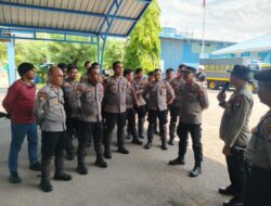 Polres Karimun Menyusun Rencana Pengamanan di PLTU Sebatak dengan Mengirim 1 Pleton Dalmas Inti Satsamapta.