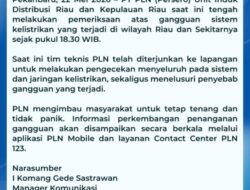 PLN Investigates Power Outage Disruption, Several Areas in North Sumatra and Aceh Affected by Blackout
