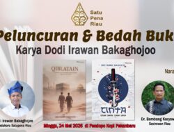 Satupena Riau Akan Menggelar Acara Peluncuran dan Diskusi Buku Karya Dodi Irawan Bakaghojoo