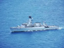 TNI AL Mengejar Kapal Ikan Asing di Perairan Natuna Utara Setelah Menerima Laporan dari Nelayan