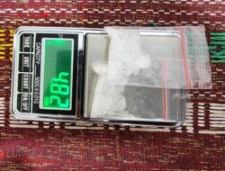 Polsek Mandau Menangkap Dua Pria Bersama Barang Bukti Sabu