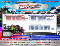 Kejurnas Motoprix Seri 3 Riau Digelar di Sirkuit Bangkinang Dengan Meriah