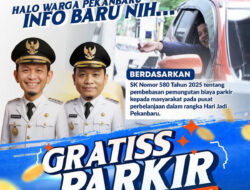 Warga Pekanbaru Menikmati Parkir Gratis Selama Tiga Hari dalam Perayaan HUT ke-242