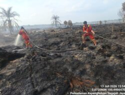Manggala Agni berhasil memadamkan 2 Hektare Karhutla di Kubu Rohil, Titik Baru Terdeteksi di Bangko